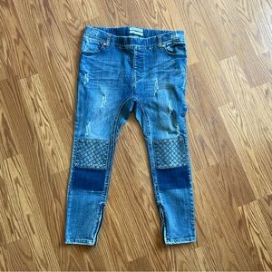 One x One Teaspoon Distressed Patch Jeans
